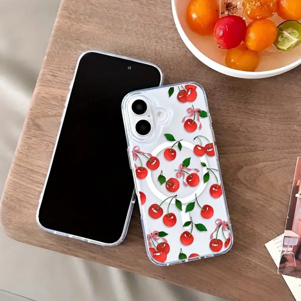 Cherry Pattern Phone Case - Picture 4 of 5